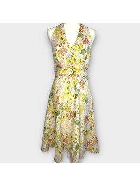 Dress Barn Floral Halter Neck Dress